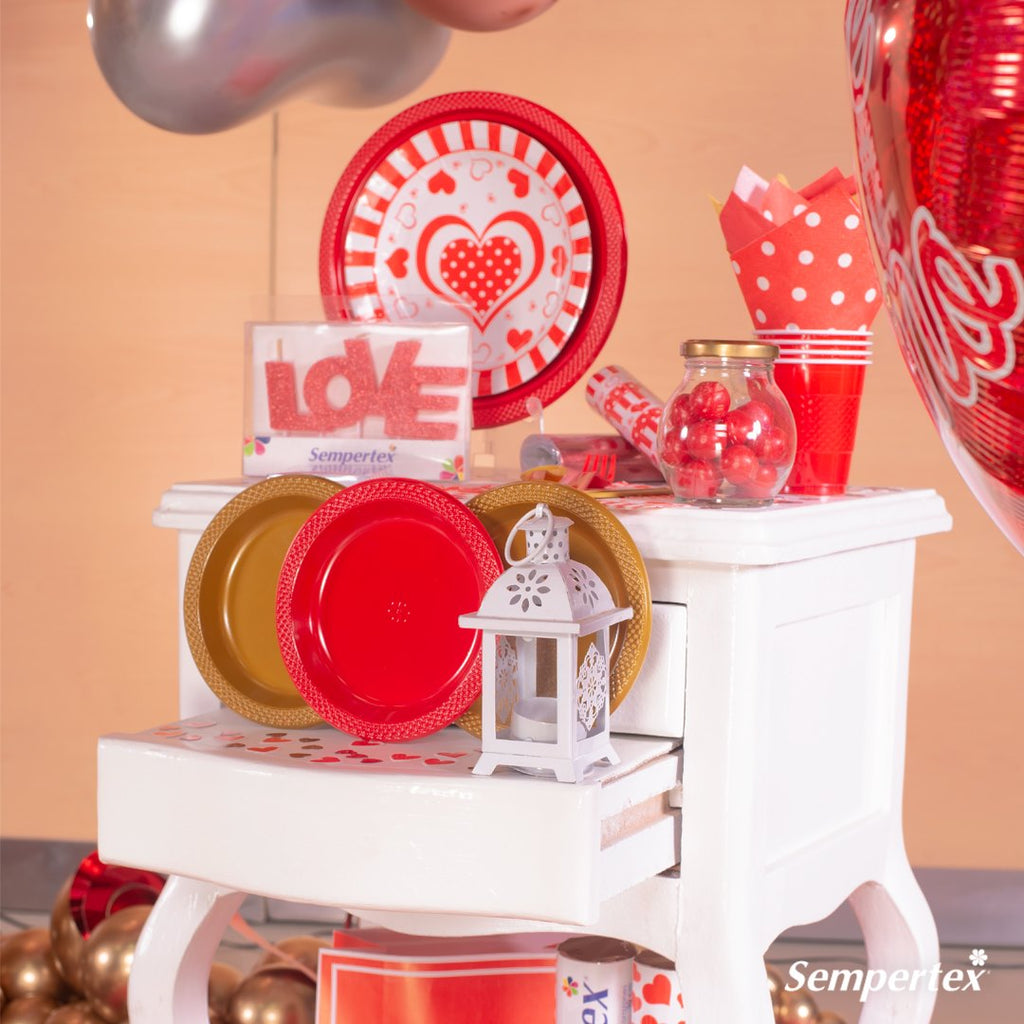 Polka hearts line
