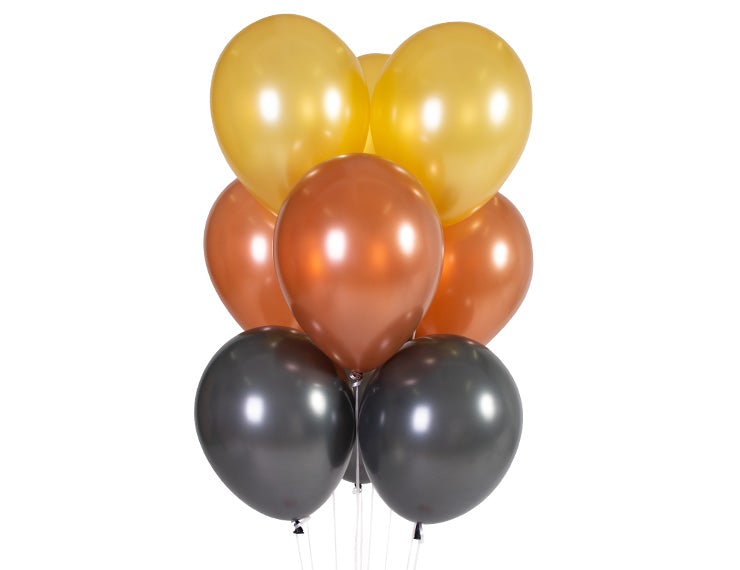 BOUQUET METAL DORADO COBRE GRAFITO